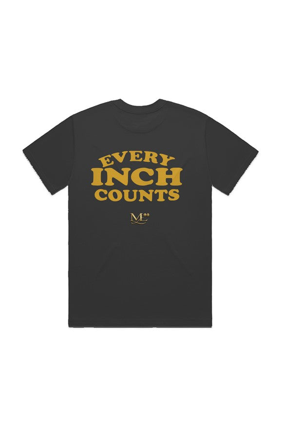 Oversized Heavyweight T-Shirt – Every Inch Counts [Gold]