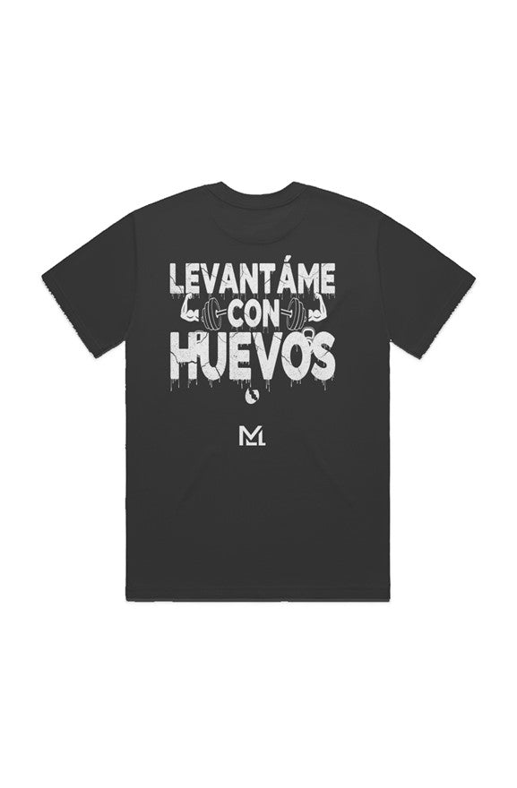 Oversized Heavyweight T-Shirt – LEVANTAME CON HUEVOS