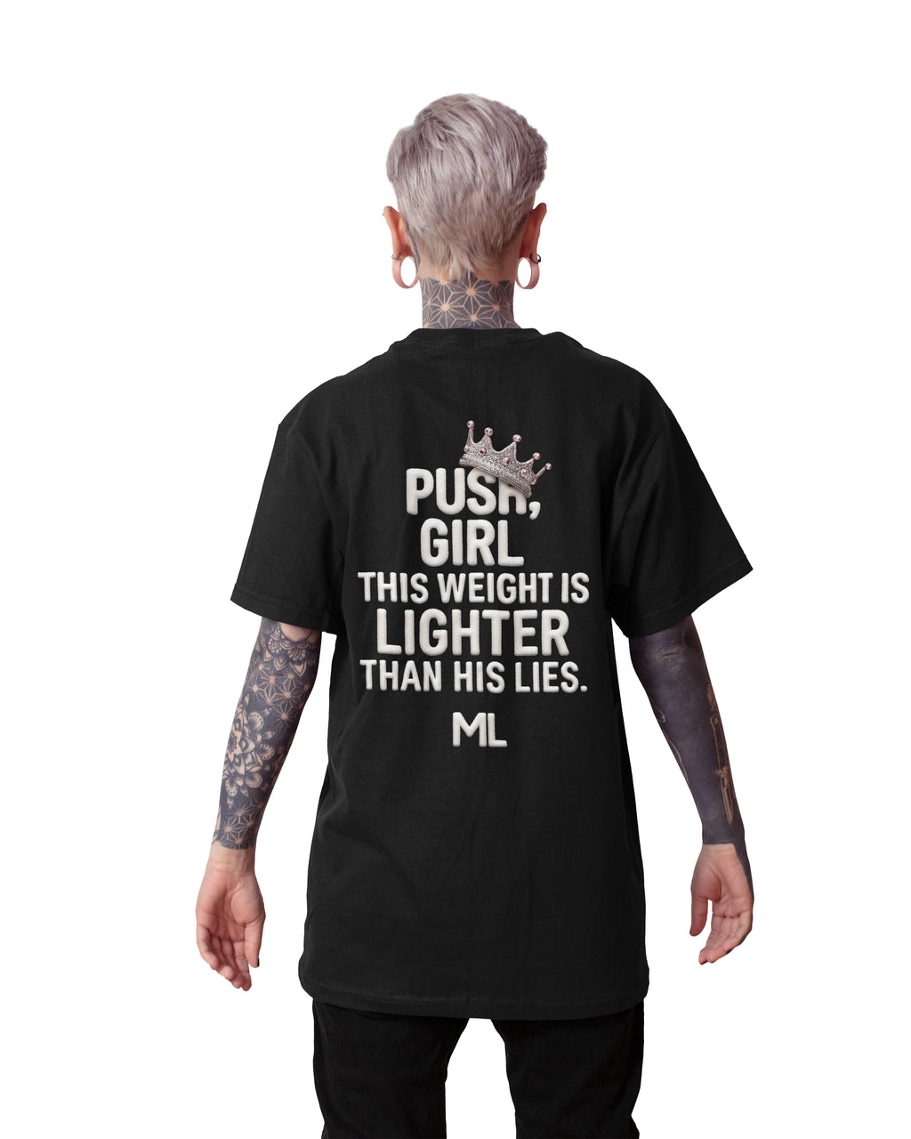 Oversized Heavyweight T-Shirt - Push Girl