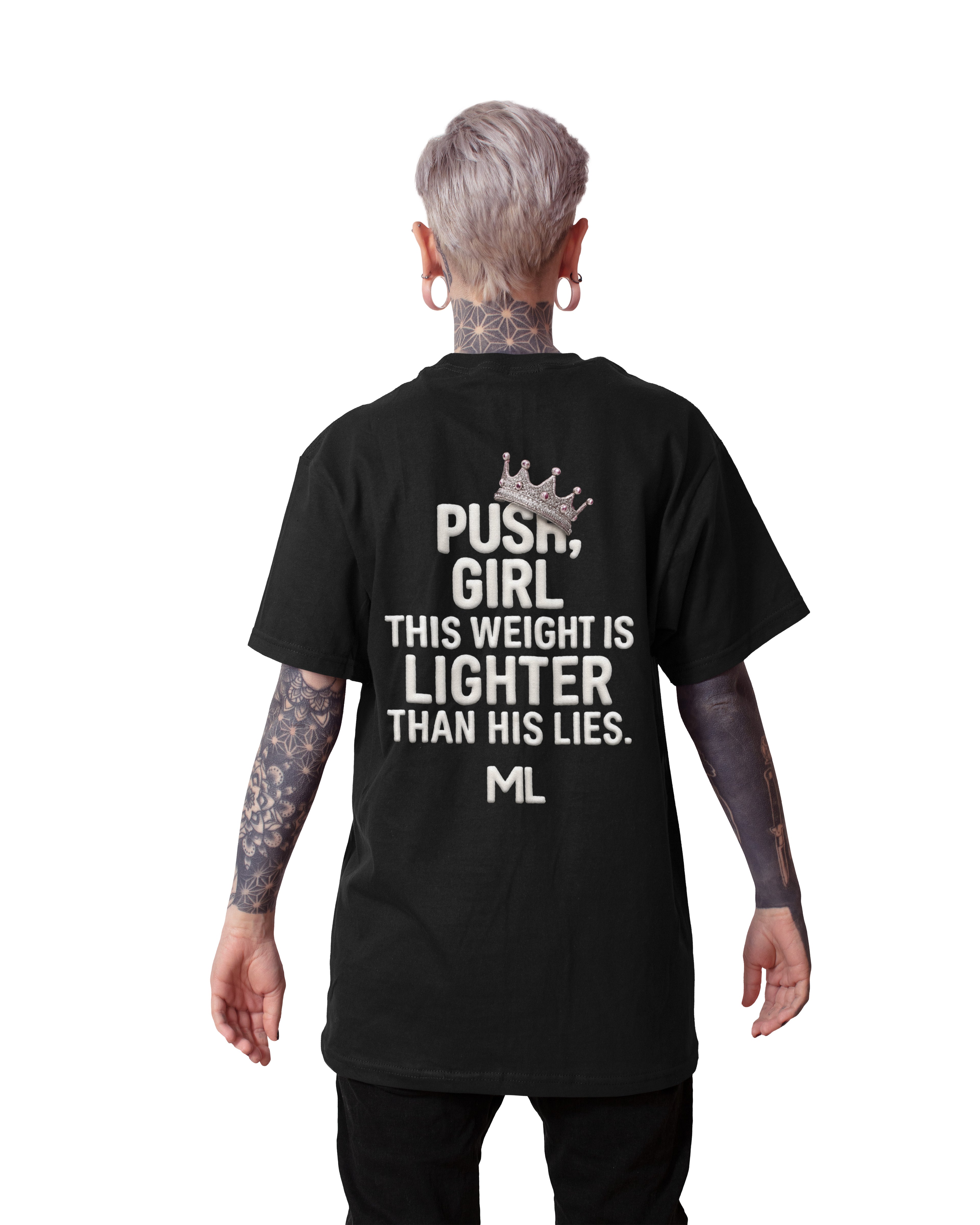 Oversized Heavyweight T-Shirt - Push Girl